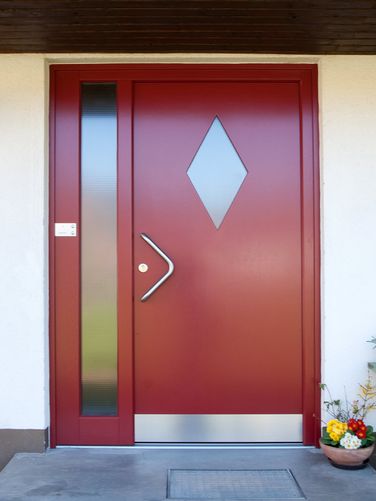 Schreinerei Ackermann Philipp Vesenmeier GmbH in Schopfheim - Haustür Holz Element Platte Raute